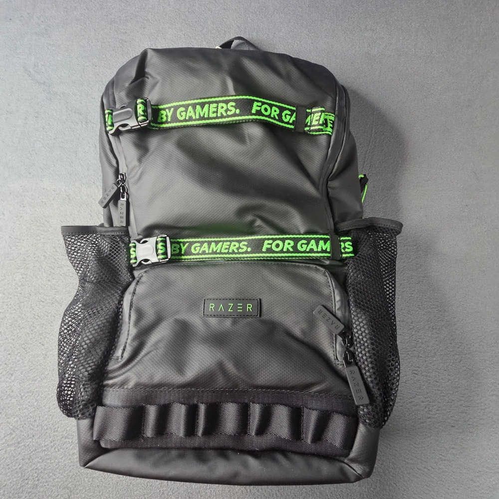 Razer Scout 15 Backpack Black Green Gaming Laptop Bag RC81-03850101-0500 NWT